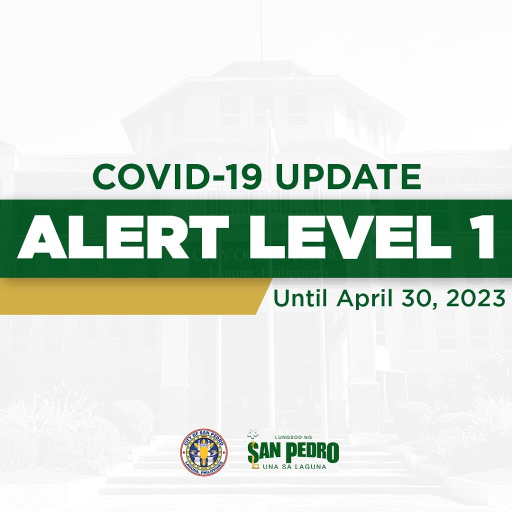 Laguna is under COVID-19 Alert Level 1