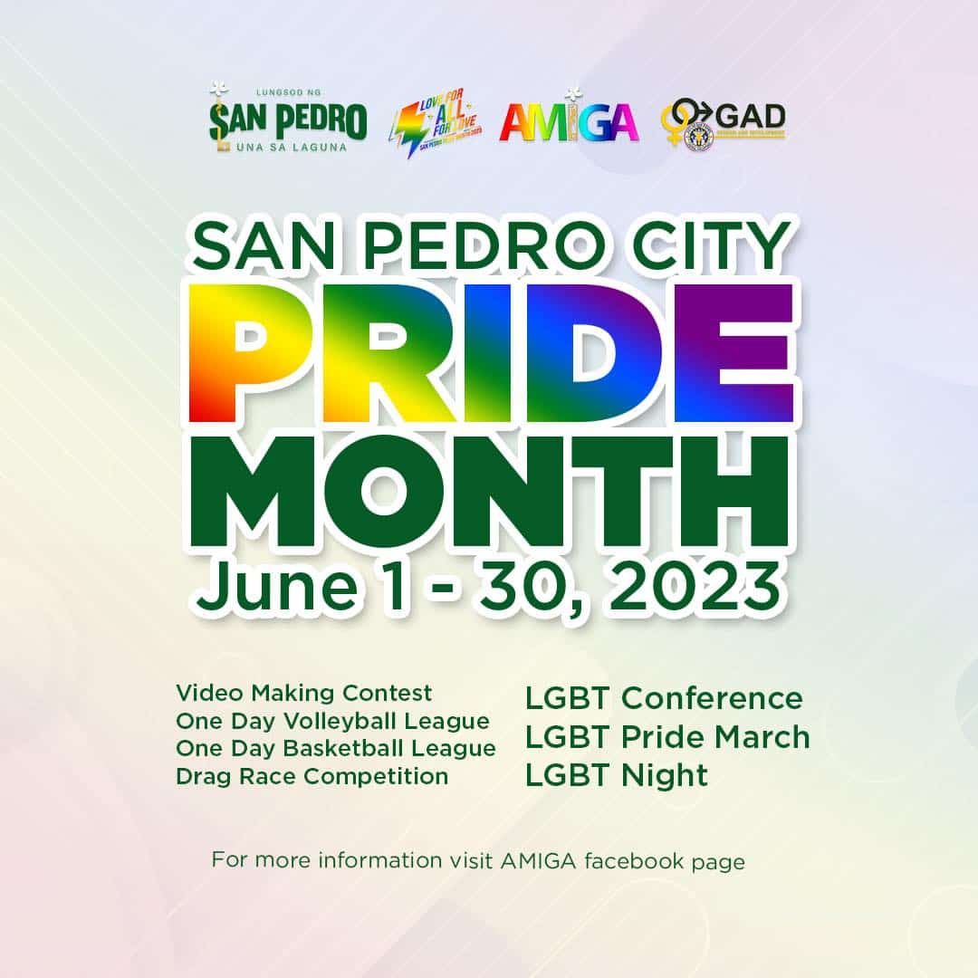 San Pedro City Pride Month 2023 City of San Pedro, Laguna
