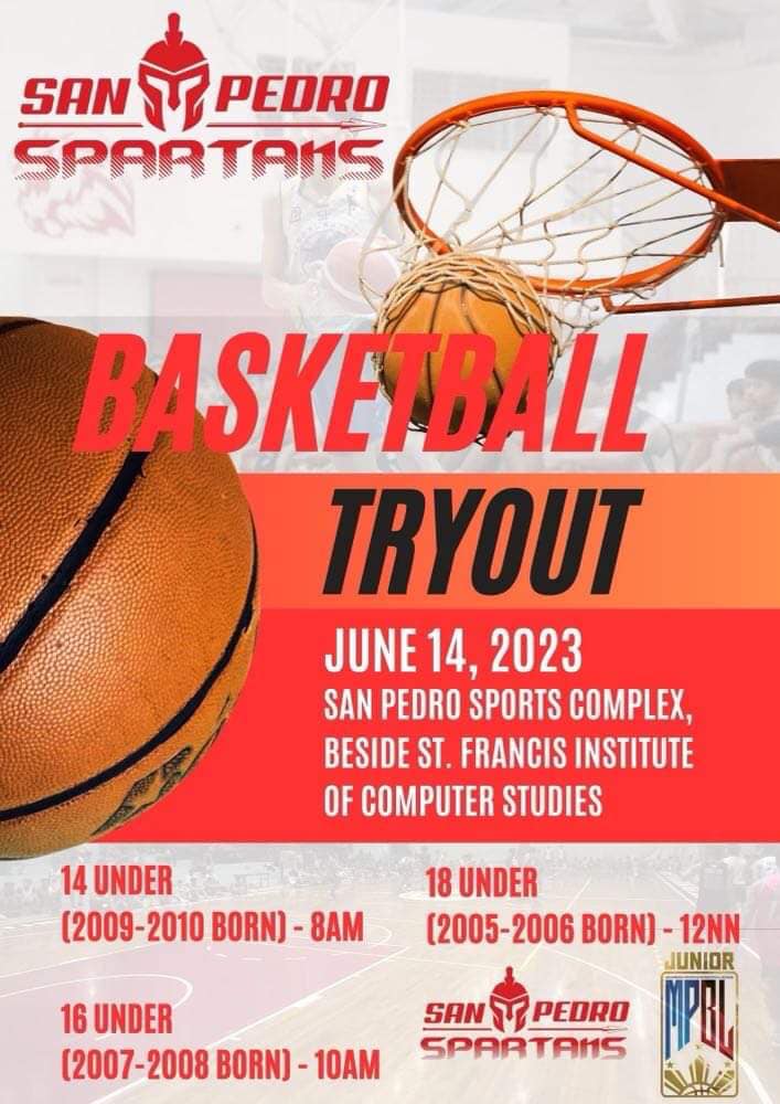 The San Pedro Spartans Basketball Team will be having a one day try out