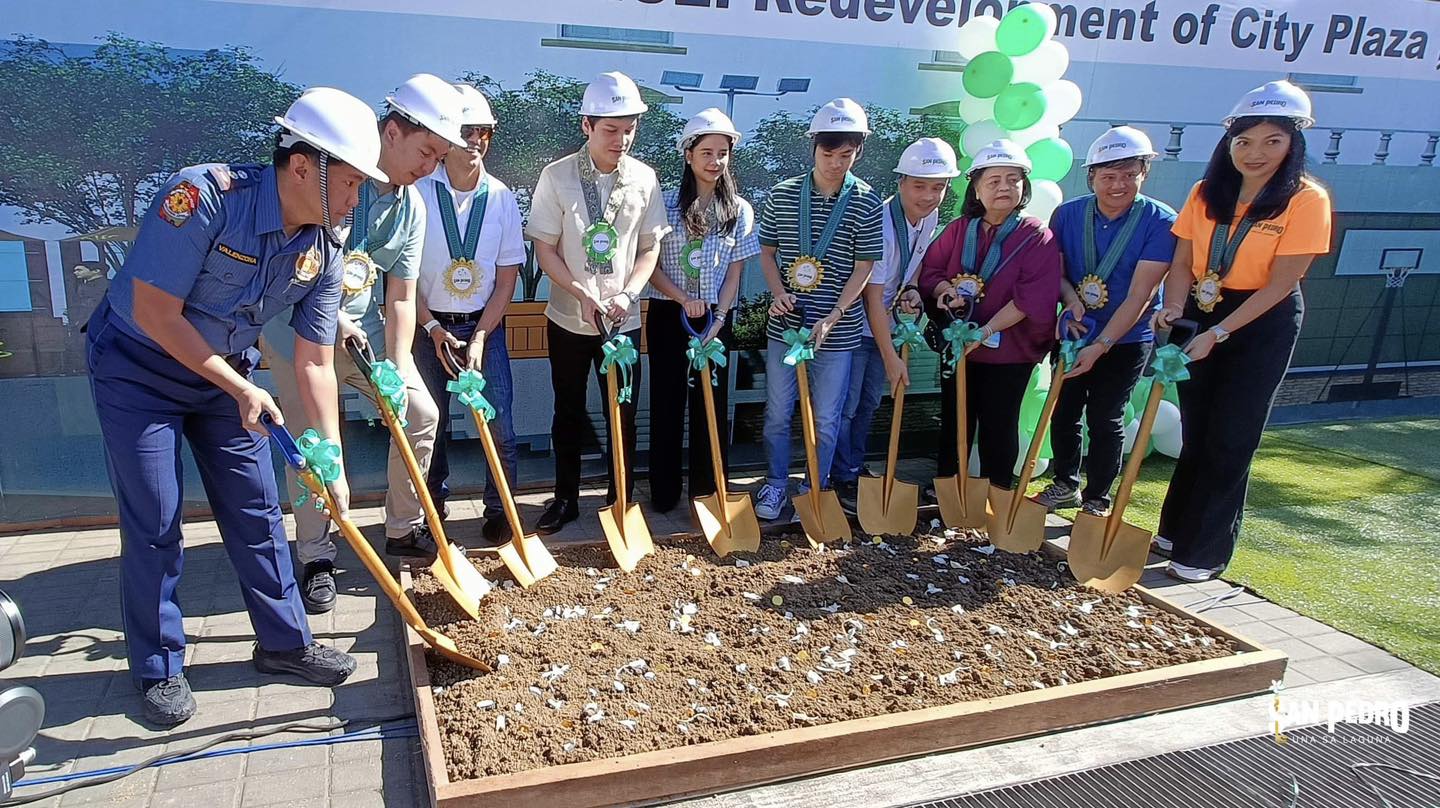 Ceremonial Groundbreaking of the San Pedro City Plaza during the ...