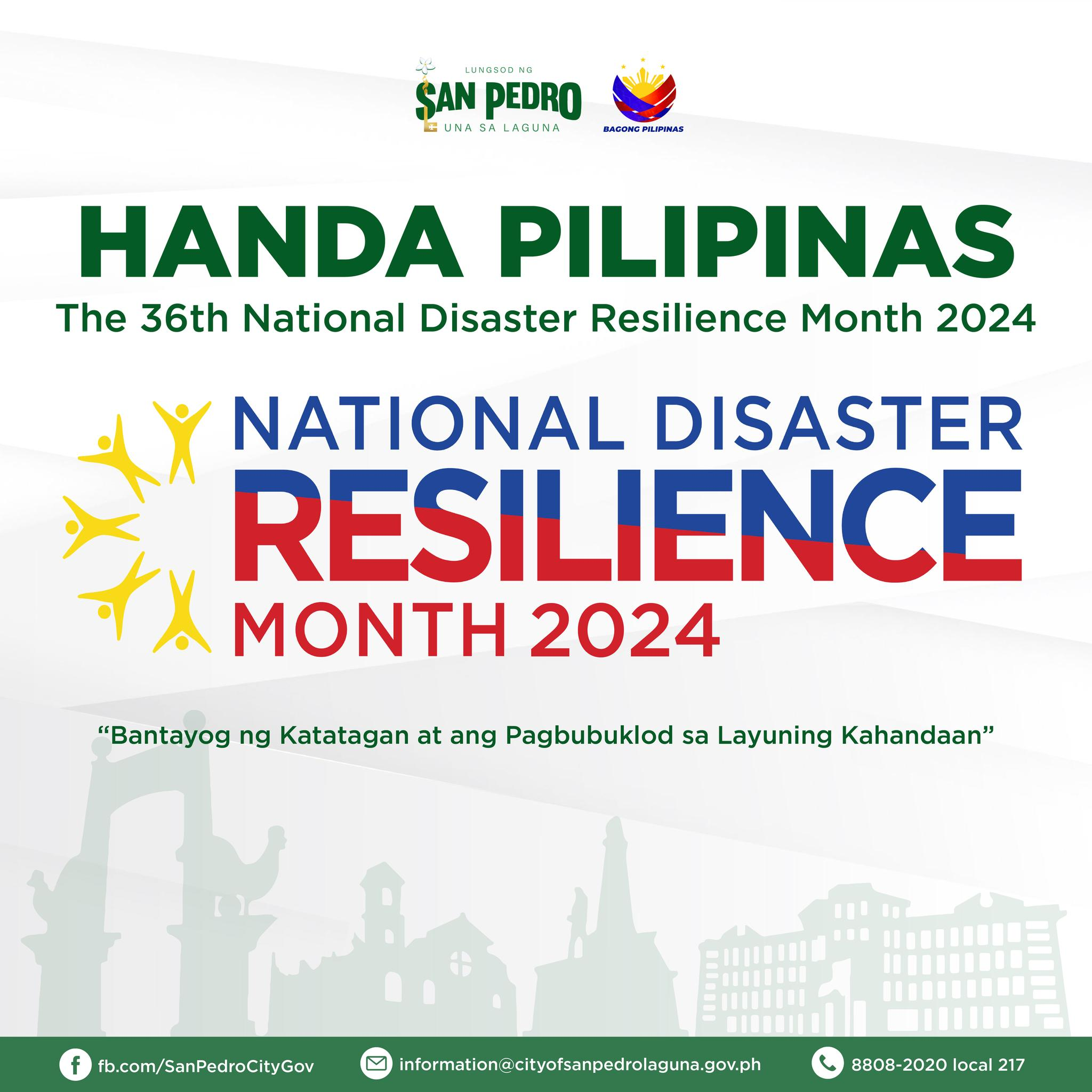 National Disaster Resilience Month - City of San Pedro, Laguna